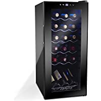Los mejores  - Display4top Vinoteca 18 Botellas- Puerta de vidrio templado- cajón cromado (53 L)
